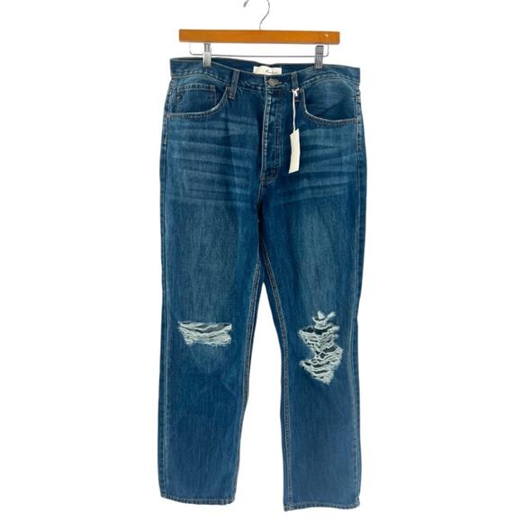 NWT Kancan 90’s boyfriend jeans distressed sz 31 - Picture 3 of 7